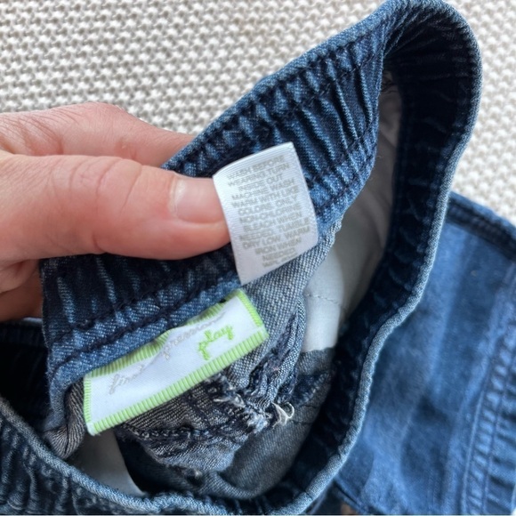 Retro 90s Style Jean First Impressions Toddler Boys 18m Denim Striped Shorts - Picture 3 of 6